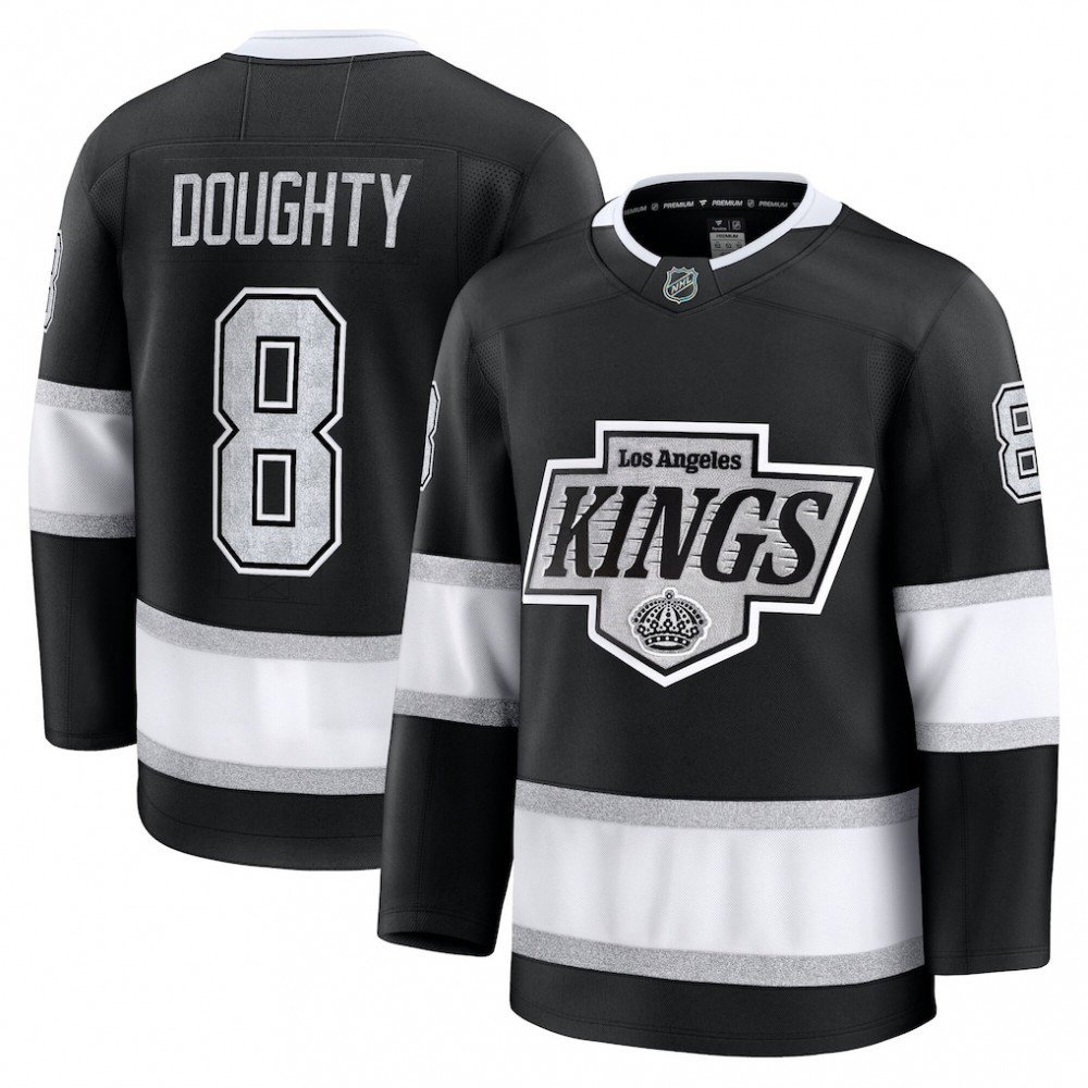 Drew Doughty Los Angeles Kings Home Premium Jersey - Black-Pro Kit Vault | Brand New 26/27 Sports Jerseys